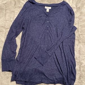 Soft Blue Maternity Top